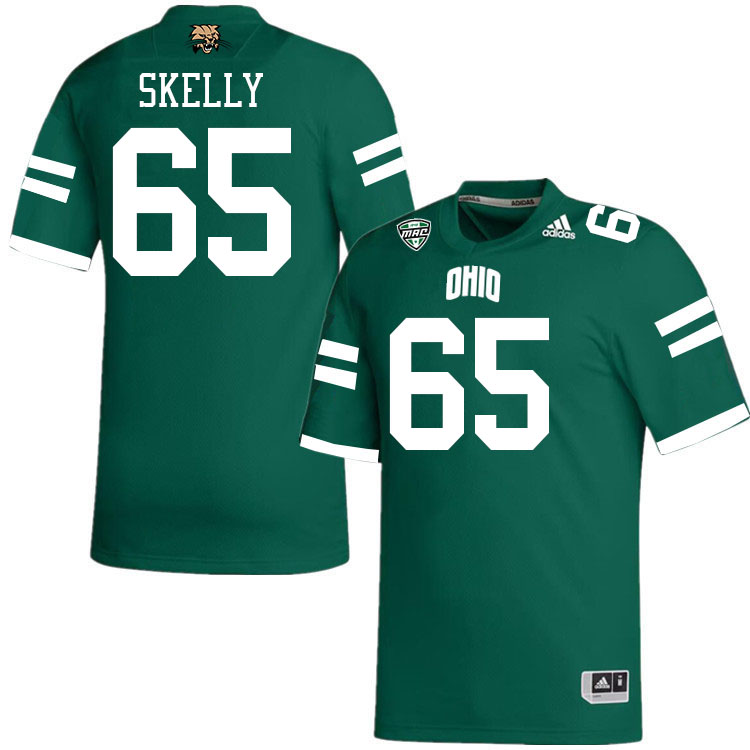 Ohio Bobcats #65 Jake Skelly College Football Jerseys Stitched-Green